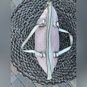 Gucci Top handle canvas and leather bag